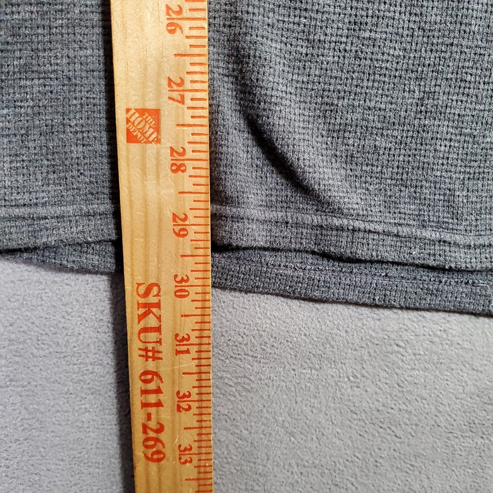 Polo Ralph Lauren Thermal Shirt Mens XL Gray Henley Waffle Knit Gorpcore *READ - Picture 6 of 8